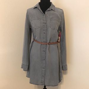 Grey Denim Mossimo Button Up Dress